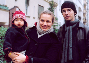 Antonia Köpcke mit Kind und Freund